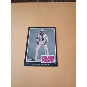 Vintage 1979 Village People Trading Card #15 Disco Era Vintage Music Collectible